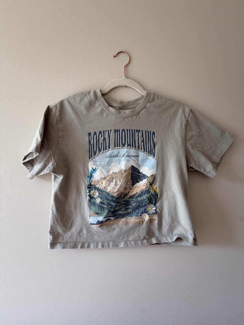 Rocky Mountains Graphic Tee - Sage Green